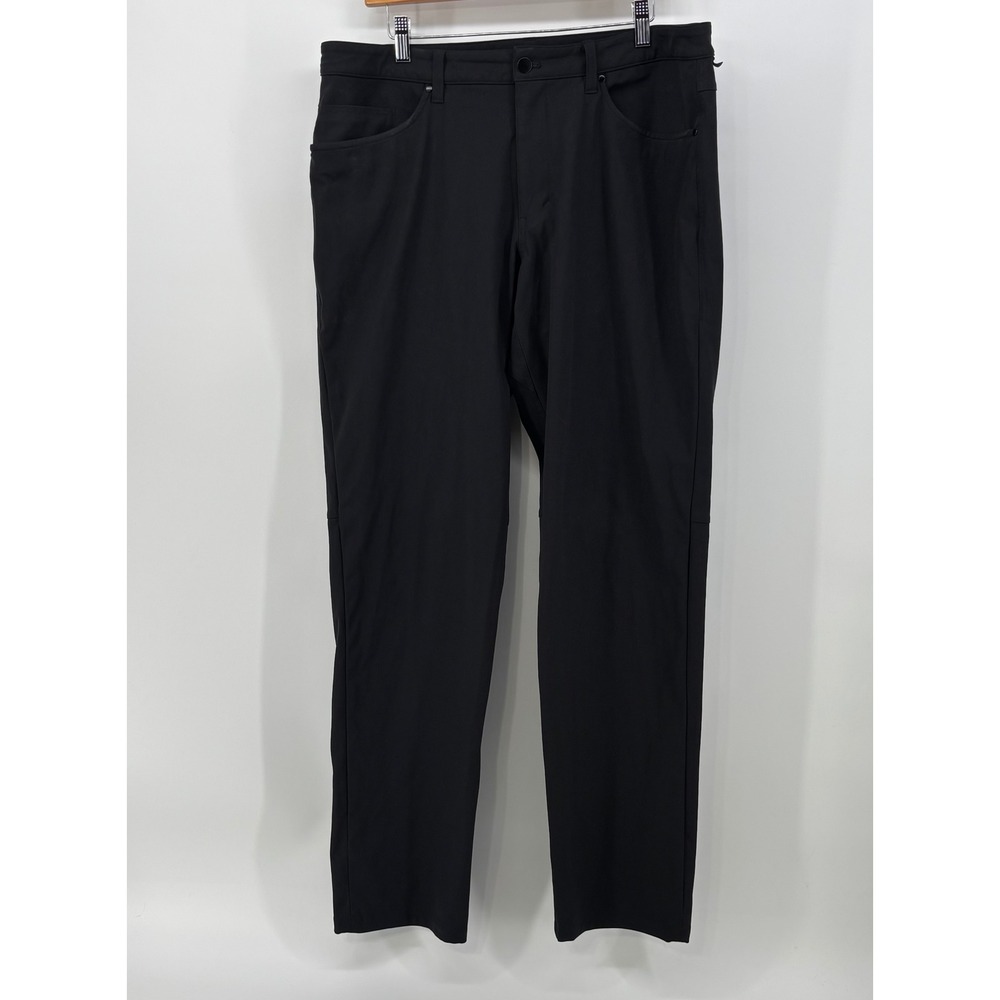 Lululemon ABC Pants Men's 36x33 Warpstreme Tech Black Classic Fit